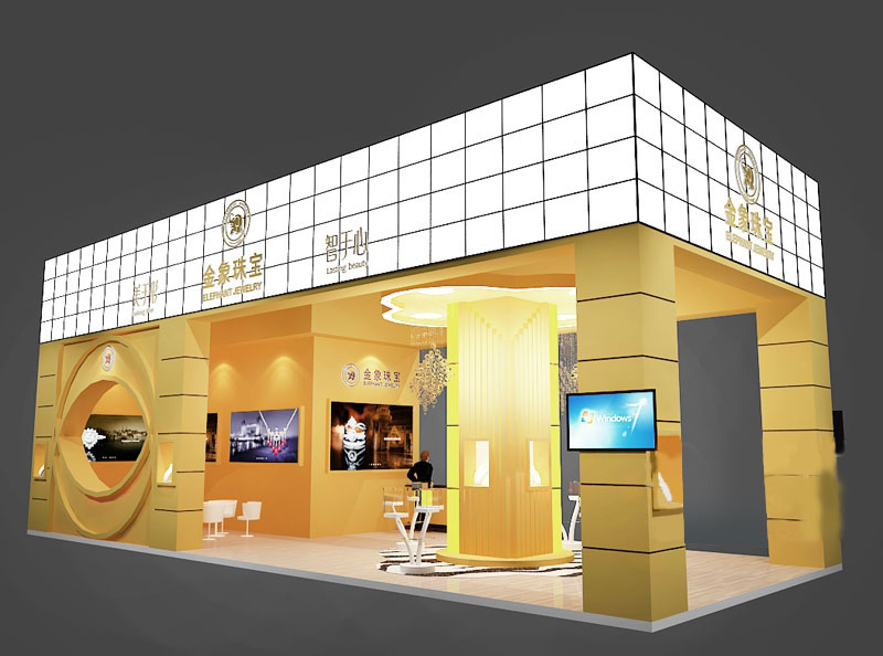 成都珠寶展臺設(shè)計-金象珠寶
