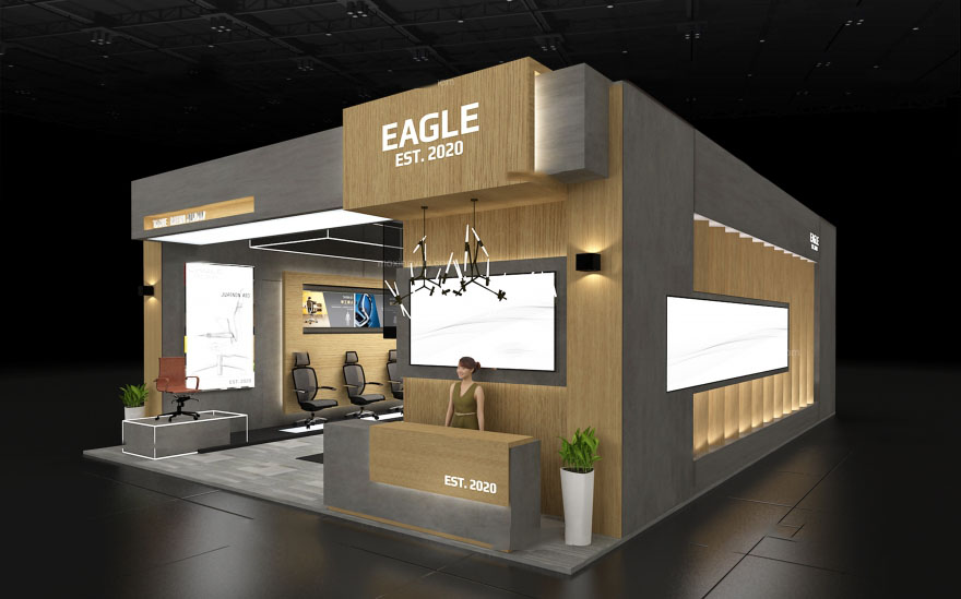 上海辦公用品展臺設計-EAGLE