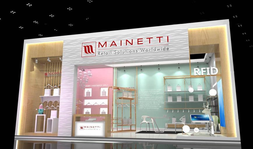 廣州展臺設(shè)計(jì)-MAINETTI-箱包皮具展臺設(shè)計(jì)