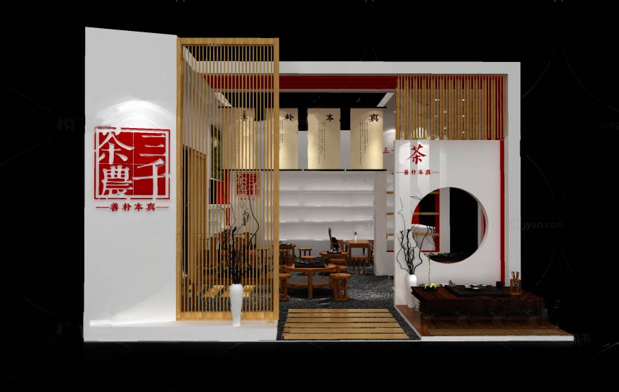 南寧茶博會(huì)展臺(tái)搭建-三千茶農(nóng)