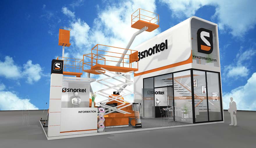 深圳展覽特裝搭建-snorkel-工博會展臺搭建