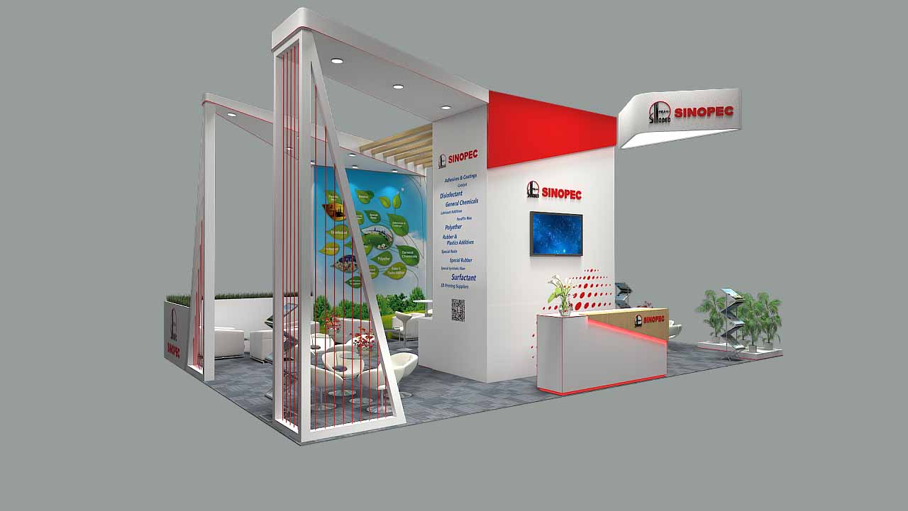 國際展臺搭建-SINOPEC-國際展會布置|國際展位設計