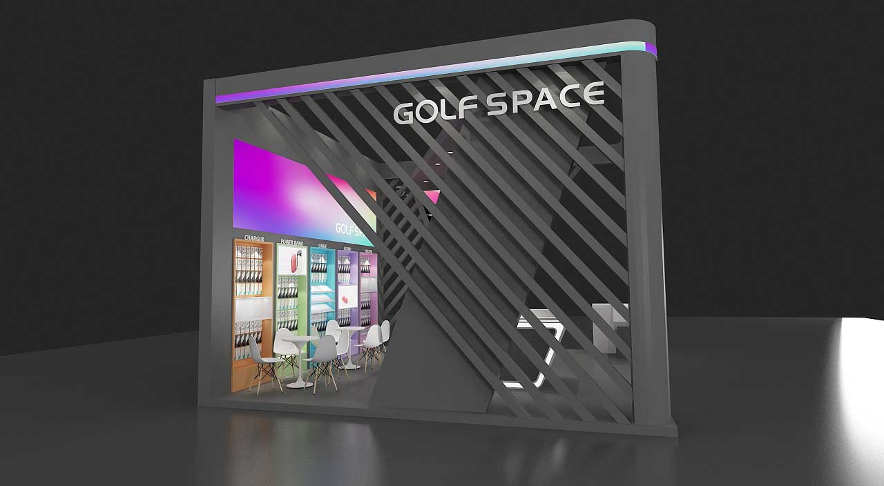 EeIE會展展臺設(shè)計-GOLF SPACE-深圳展臺搭建設(shè)計