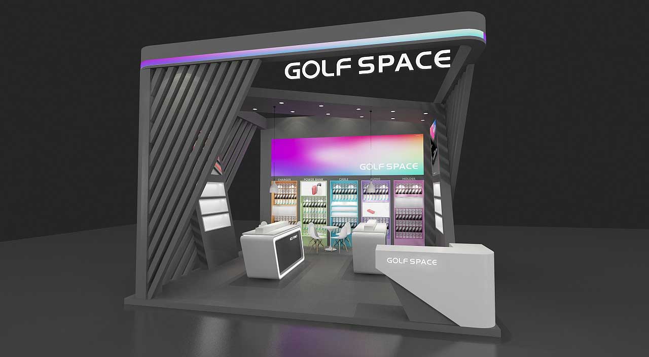 EeIE會展展臺設(shè)計-GOLF SPACE-深圳展臺搭建設(shè)計