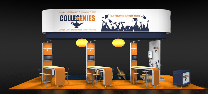國際展臺展會設(shè)計-COLLEGENIES-展臺展位搭建商布置