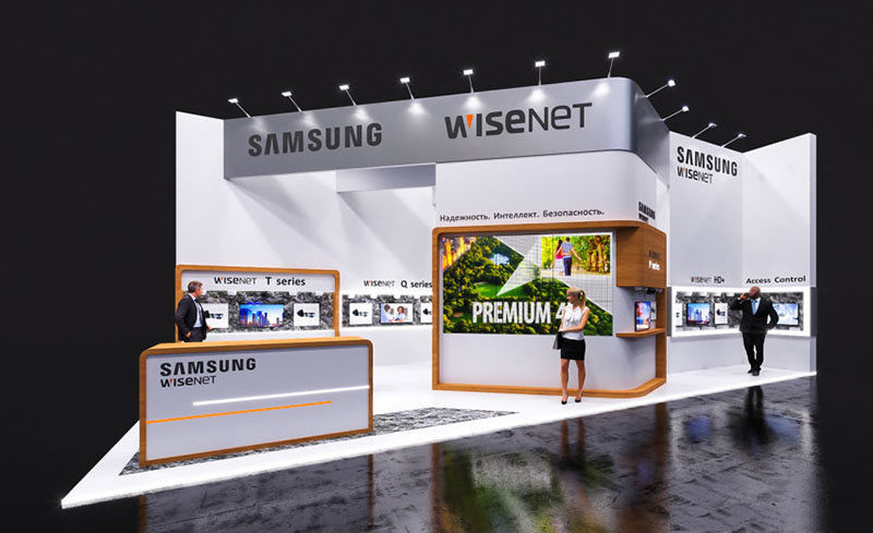 國際會展展會搭建-SAMSUNG-國際展臺展位設(shè)計裝修