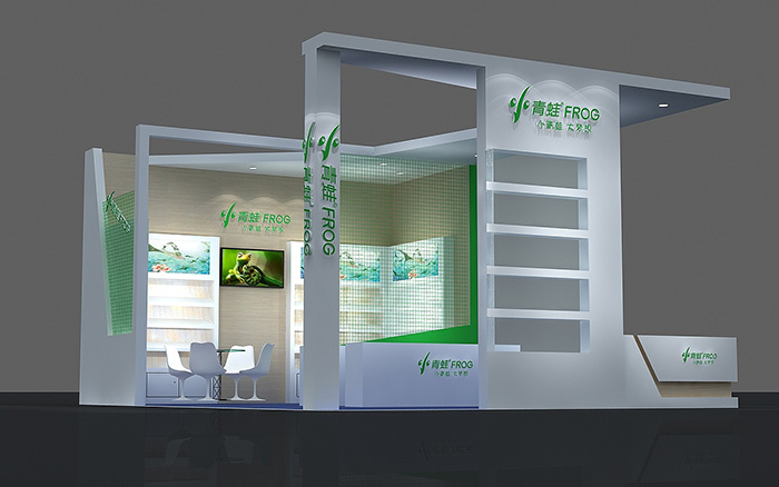 辦公用品展臺設計-小青蛙FROG