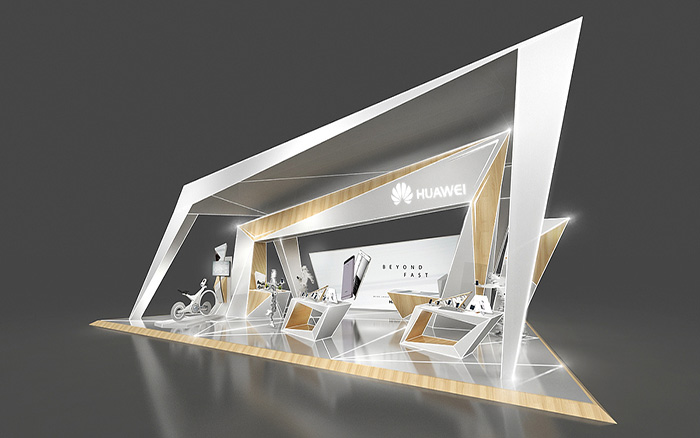 慕尼黑電子展會搭建-huawei-上海展覽設計裝修