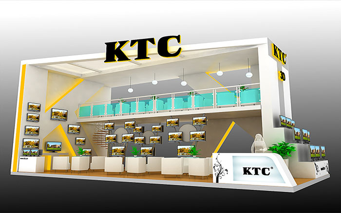 上海展會裝修-KTC-顯示器展臺設計