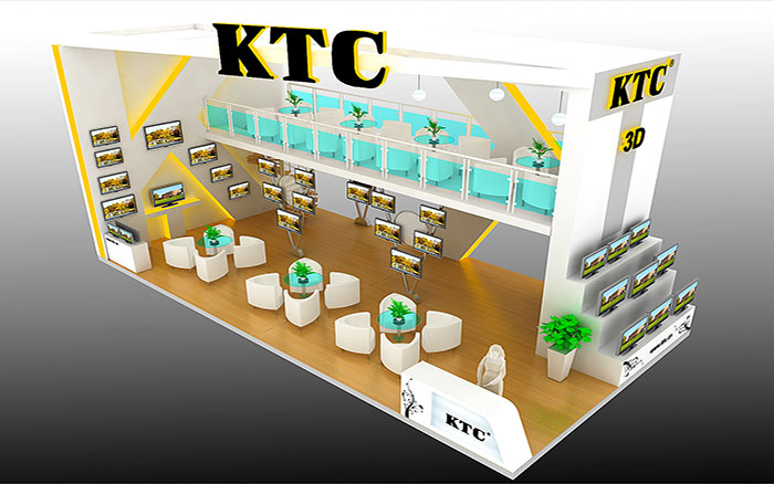 上海展會裝修-KTC-顯示器展臺設計