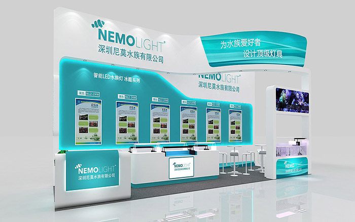 寵物水族展會裝修-尼莫水族-廣州展臺搭建設(shè)計