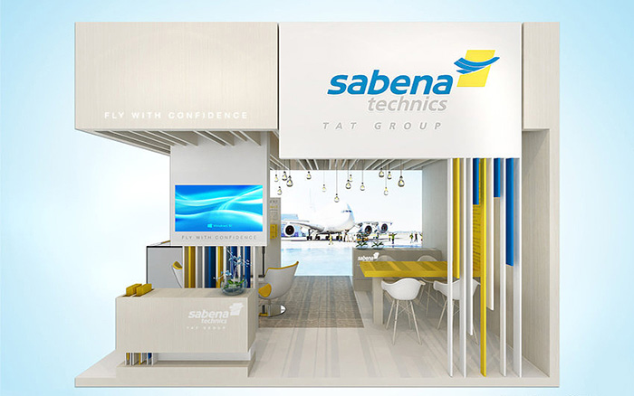 上海展示展臺設計-sabena-航空展會搭建