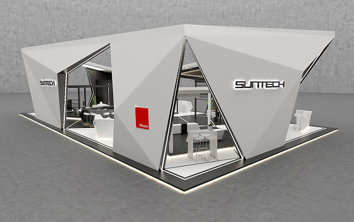 上海展臺設(shè)計-SUNTECH-太陽能展會搭建