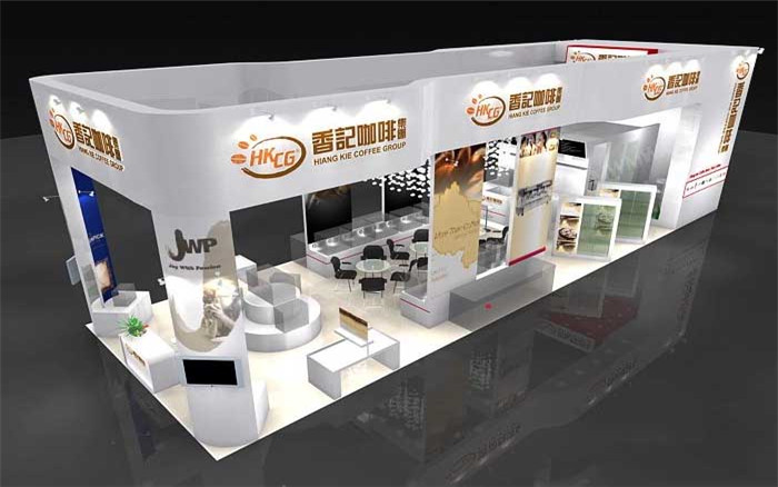 香記咖啡-廣州酒店用品展展臺設(shè)計(jì)