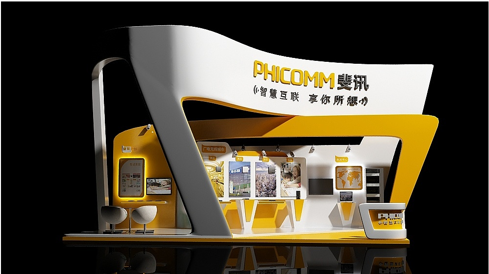 深圳展會(huì)搭建設(shè)計(jì)-斐訊數(shù)據(jù)-電子展臺(tái)搭建裝修