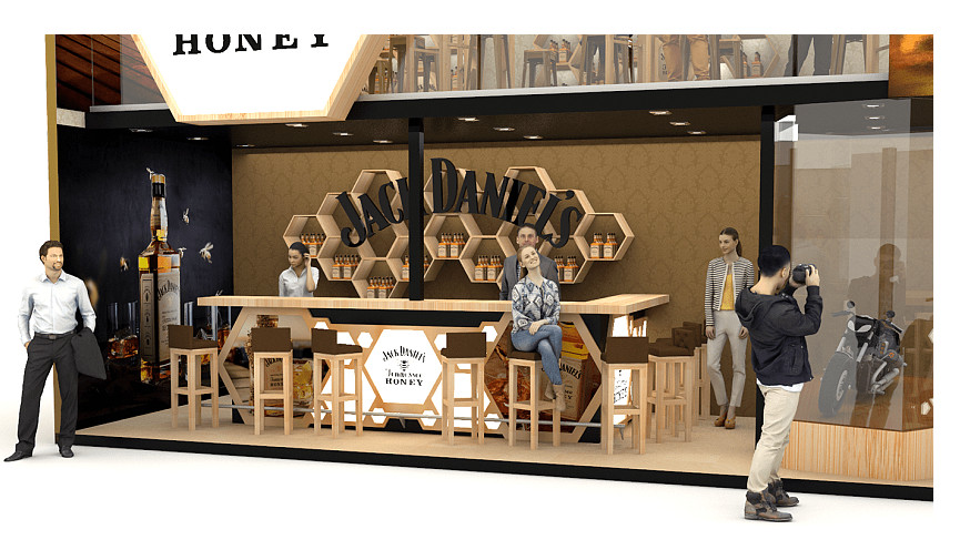 廣州展臺(tái)搭建-JACK DANIELS-食品展展臺(tái)搭建