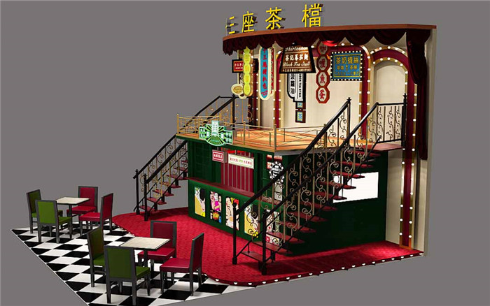 廣州設(shè)計(jì)搭建展會-十三座茶檔-廣州展會設(shè)計(jì)搭建