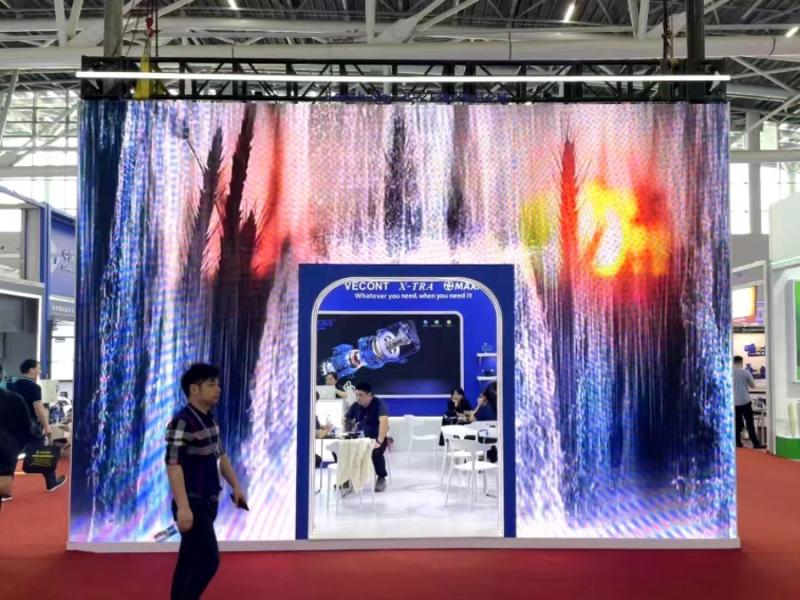 浙江青霄科技股份的第135屆獲獎廣交會展位設(shè)計(jì)搭建圖片